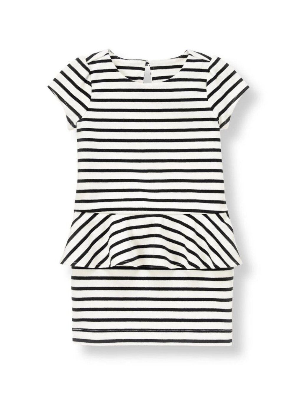 12-18M Janie and Jack "Parisian Park" Black & White Striped Dress